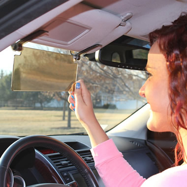 The Driver's See Through Sun Visor