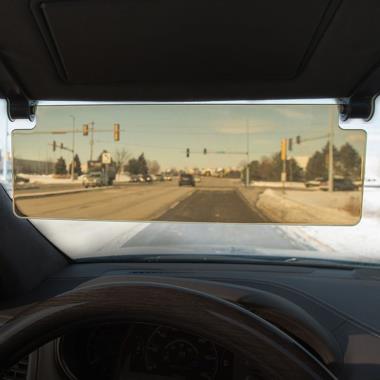 see through sun visor for car