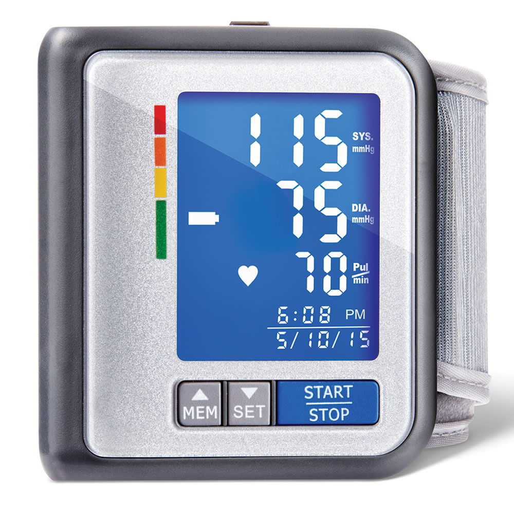 The Superior Wrist Blood Pressure Monitor Hammacher Schlemmer