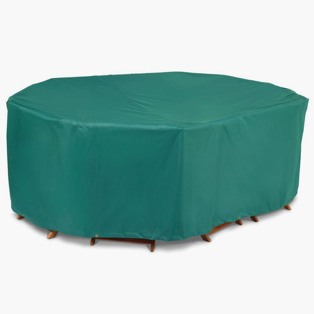 Better Outdoor Furniture Covers - Oval Table And Chairs Cover - Green