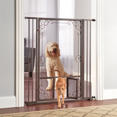 Iron dog gate best sale