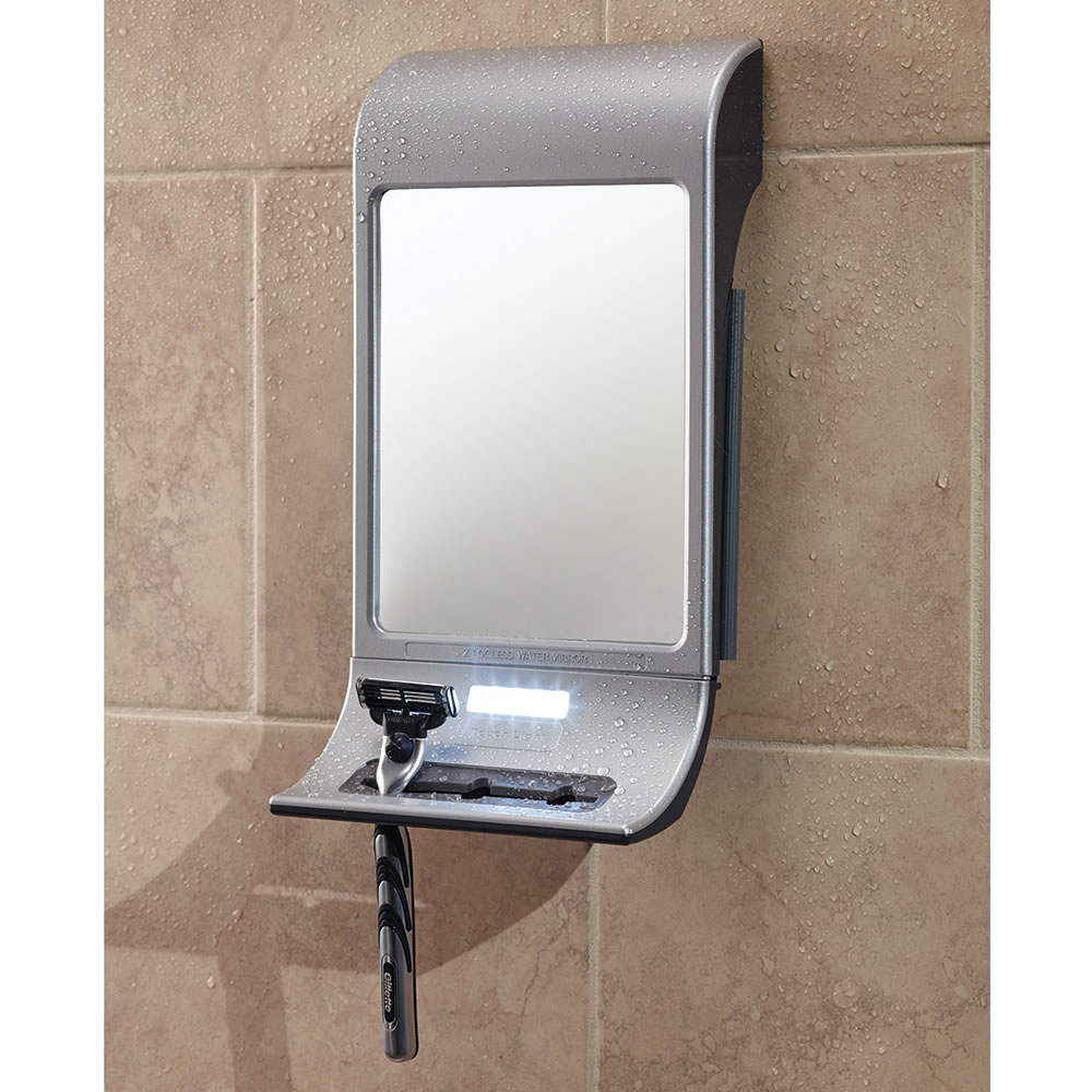 Best Fog Free Mirror Hammacher Schlemmer, Fogless Shower Mirror With Light