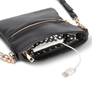 Crossbody charging purse sale