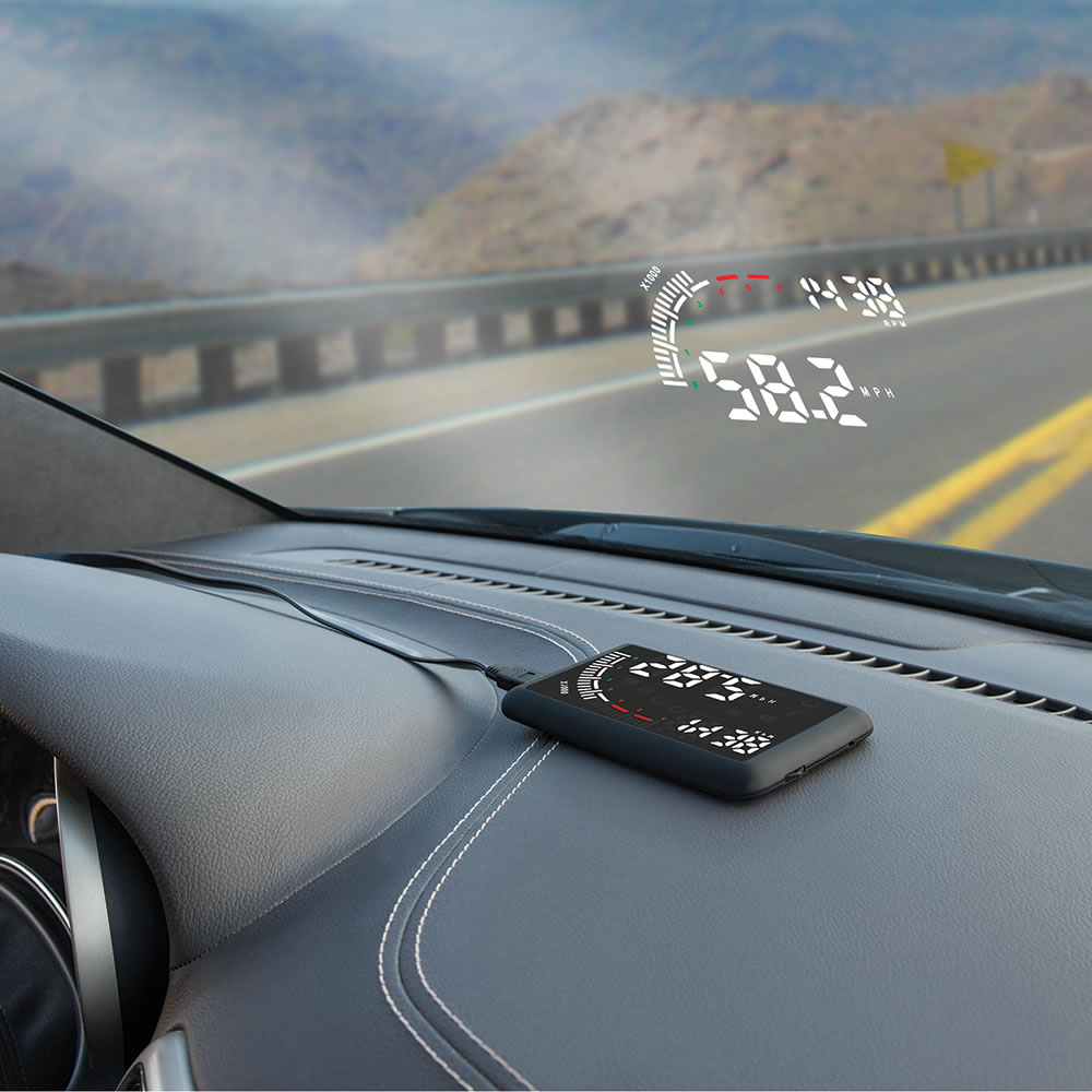 The Windshield Heads Up Display - Hammacher Schlemmer