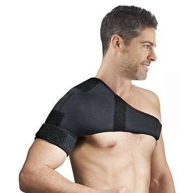 The Air Compression Heated Shoulder Wrap - Hammacher Schlemmer