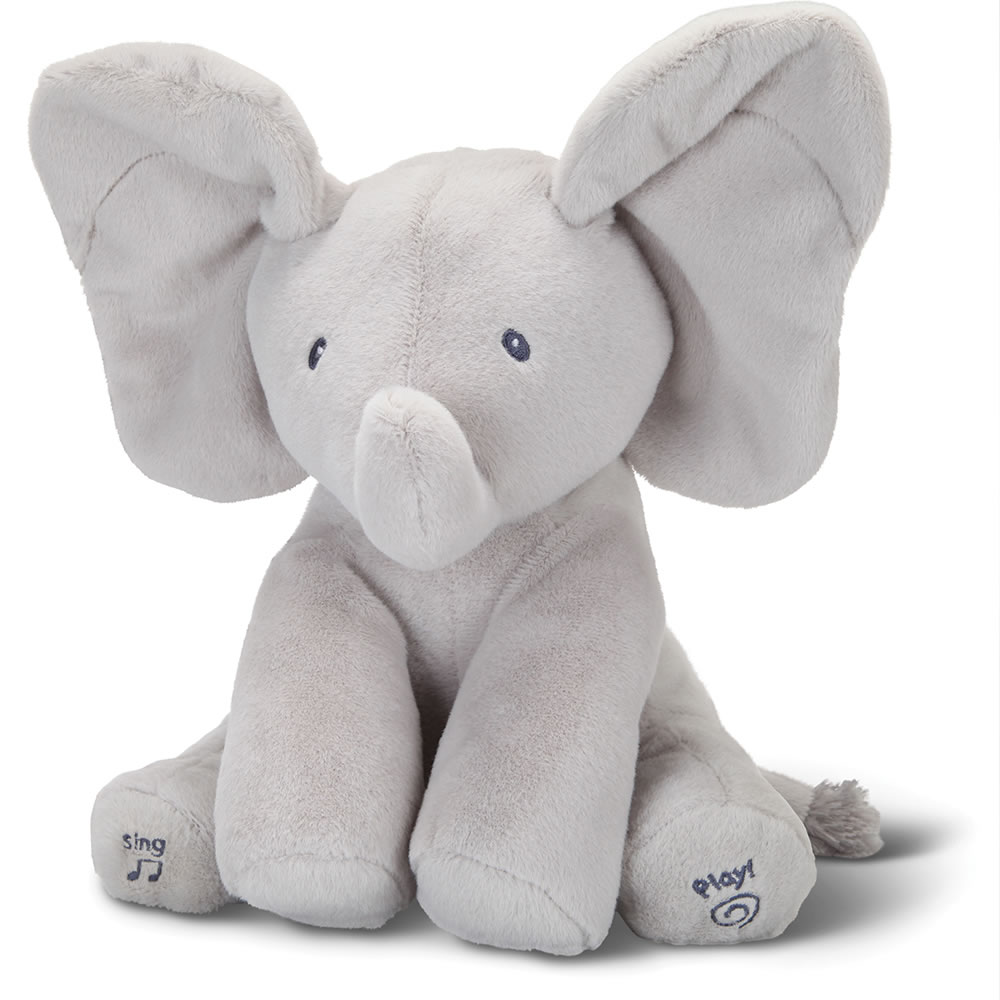 iMounTEK 12/" Stuffed Plush Elephant Doll Peek-a-Boo Elephant Animated Talking...