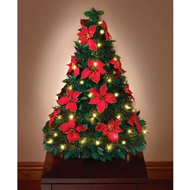 The Pop Up Poinsettia Tabletop Tree
