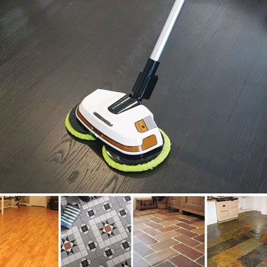 The Cordless Power Mop And Floor Polisher Hammacher Schlemmer