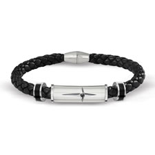 The Son and Grandson's Protection and Strength Leather Bracelet