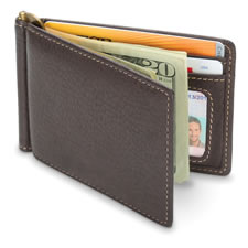 The White Tailed Deerskin Money Clip Wallet