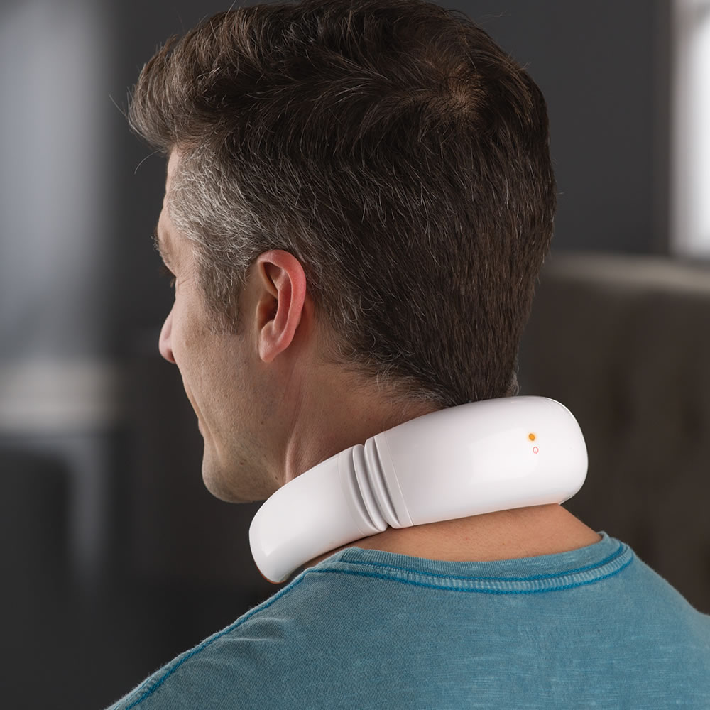 The Triple Therapy Neck Pain Reliever - Hammacher Schlemmer