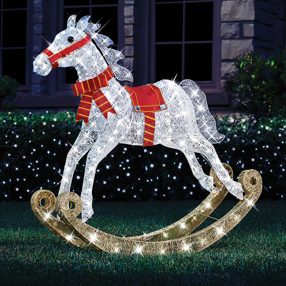 The 4' Twinkling Rocking Horse 