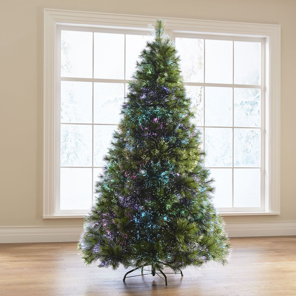 Hammacher Tabletop Northern Lights Christmas fiber-optic Tree Prelit 