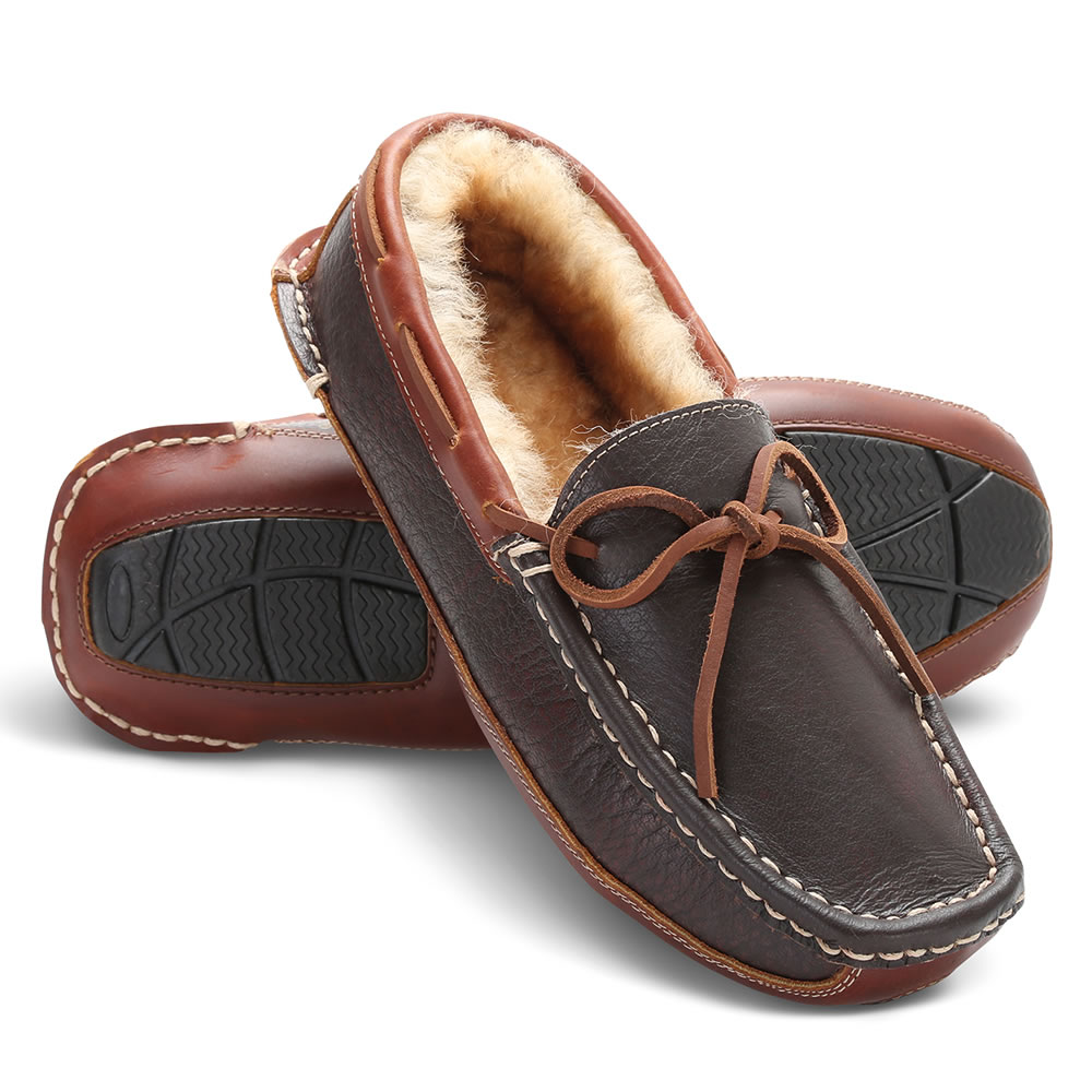 shearling moccasins