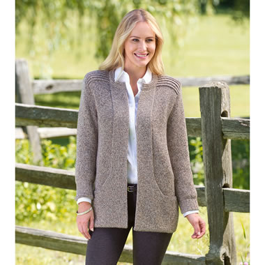 The Lady's Washable Cashmere Lounge Hoodie - Hammacher Schlemmer