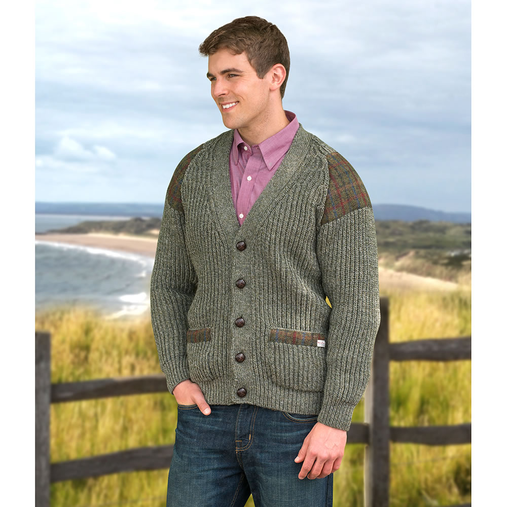 The Harris Tweed Welsh Wool Sweater - Hammacher Schlemmer