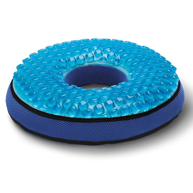 Round Shape Blue And Black Ring OR Donut Coccyx Seat Cushion