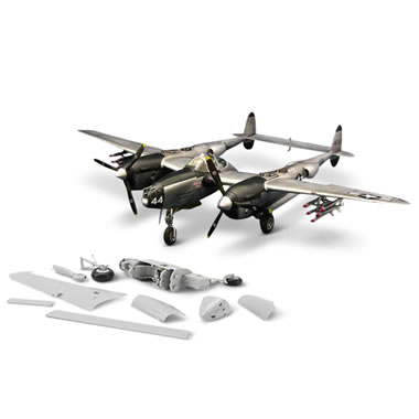 The P-38L Lightning WWII Model Kit