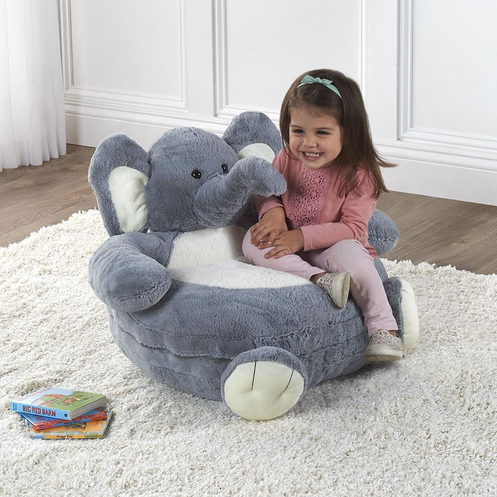 The Animated Singing Elephant Chair Hammacher Schlemmer