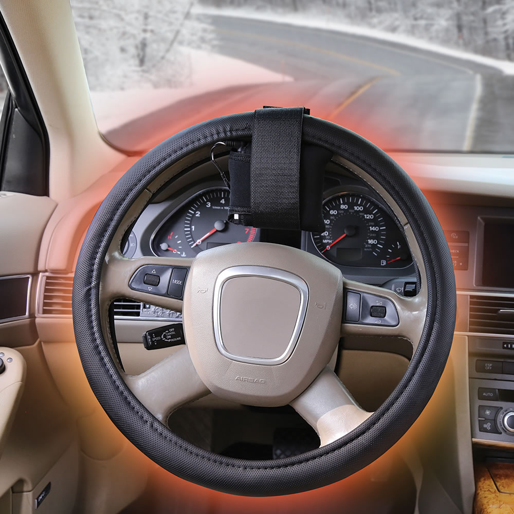 Warmest Heated Steering Wheel Cover - Hammacher Schlemmer