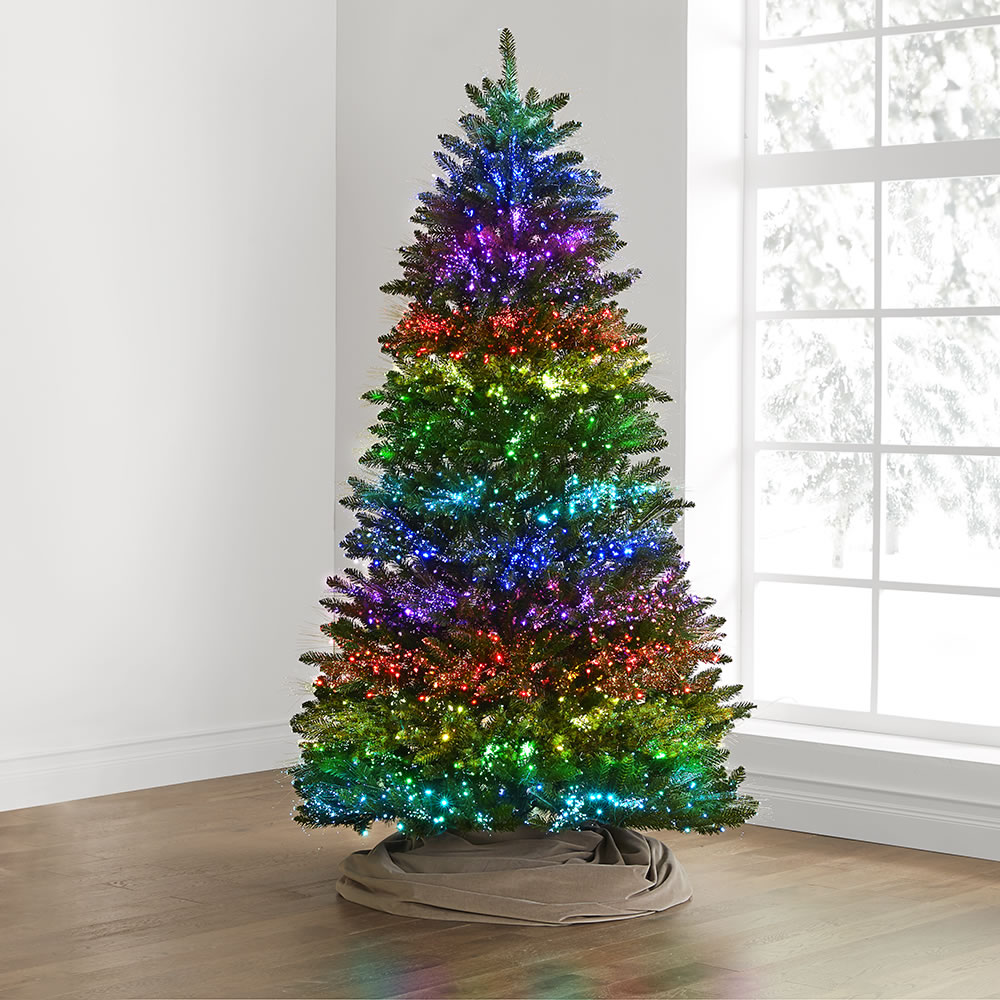 The Light Show Tree Hammacher Schlemmer The 7 Led Light Show Tree
