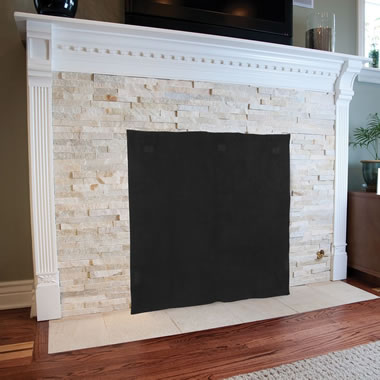 The Fireplace Draft Eliminator Hammacher Schlemmer