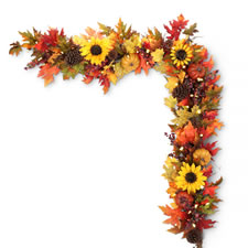 The Cordless Prelit Harvest Garland