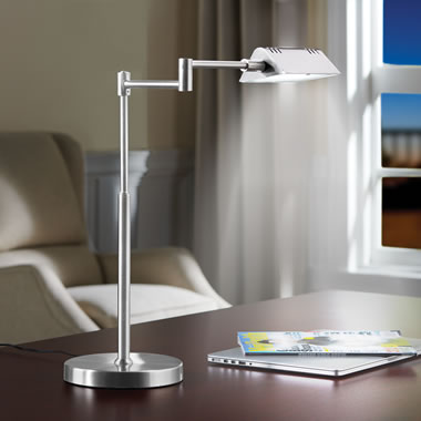 1,200 Lumen Reading Lamp  LED Desk Lamp - Hammacher Schlemmer