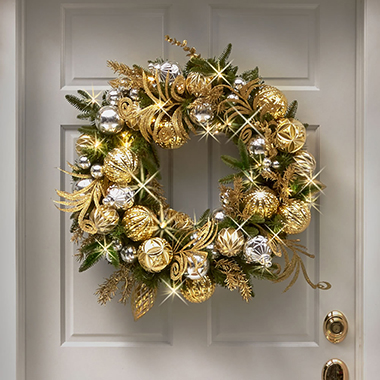 The Cordless Prelit Silver And Gold Holiday Trim