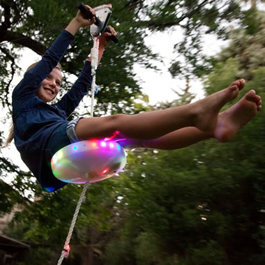 The Day And Night Backyard Zipline