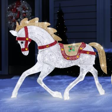 Outdoor christmas hot sale rocking horse