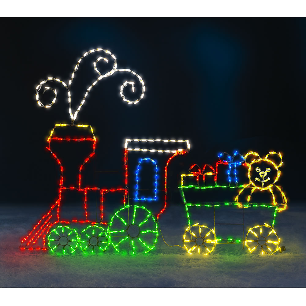 Happy toddler locomotive LED lights and moving wheels With