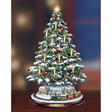 The Thomas Kinkade Village Candlelit Tree