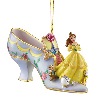 The Disney Once Upon A Slipper Shoe Ornament Collection