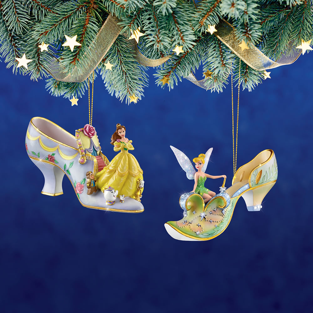 The Disney Once Upon A Slipper Shoe Ornament Collection