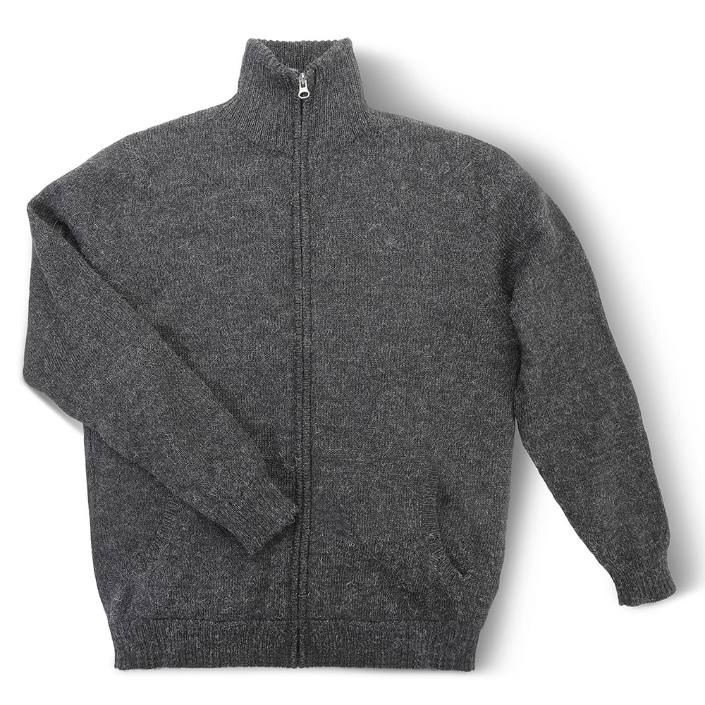 The Peruvian Alpaca Henley Sweater - Hammacher Schlemmer