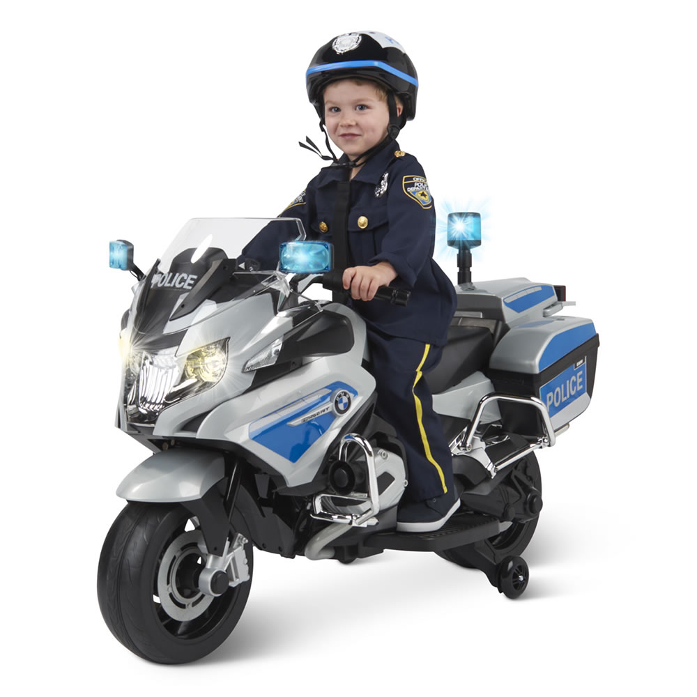 The Ride On Bmw Police Motorcycle Hammacher Schlemmer