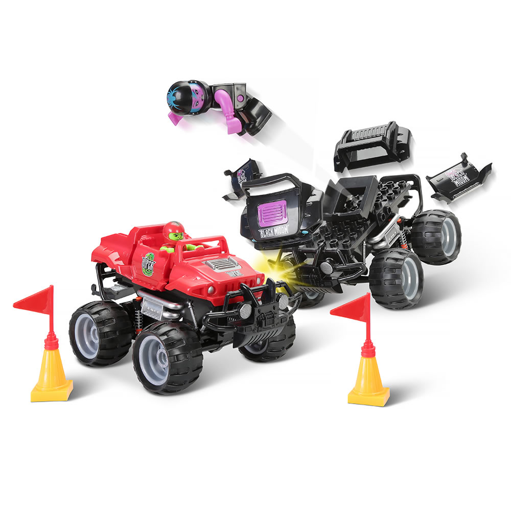 New Smash Crashers Truck Surprise Crates with Mystery Toys Inside Series 1  Slow Mo Wreck! 