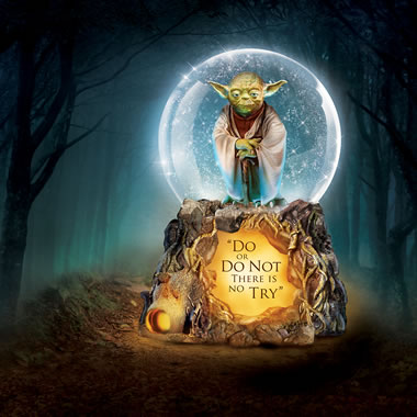 The Star Wars Yoda Musical Glitter Globe