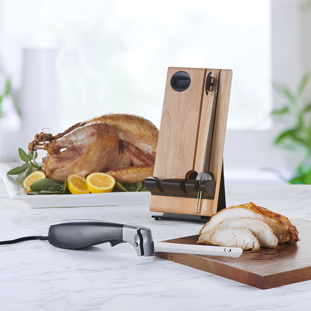 The Precision Carving Electric Knife - Hammacher Schlemmer