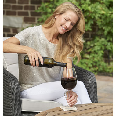 The Rotating Self Aerating Wine Glasses - Hammacher Schlemmer