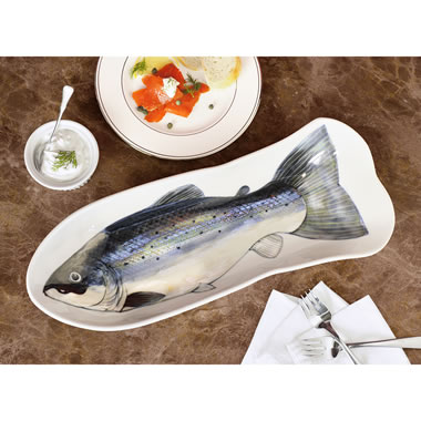 Salmon clearance serving platter