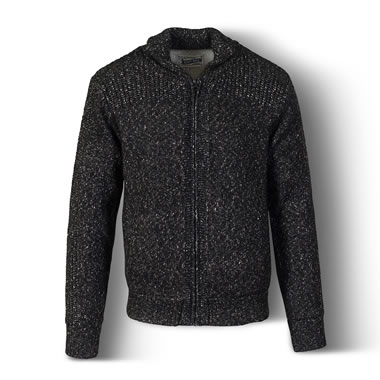 The Sherpa Lined Heathered Wool Jacket