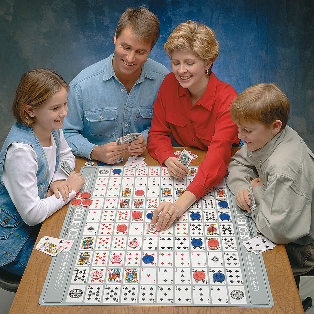 sequence board game players