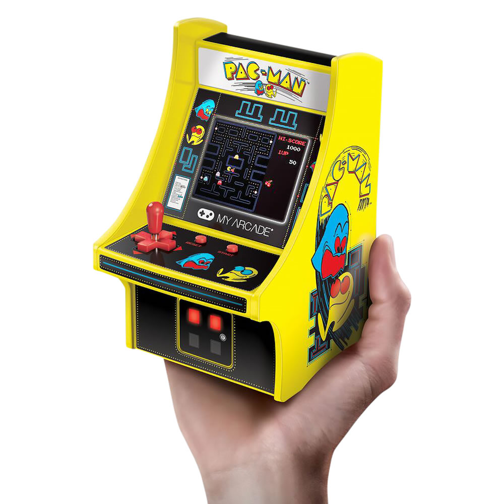 handheld pacman game with joystick