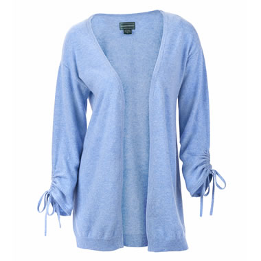 The Lightweight Washable Cashmere Ruched Cardigan