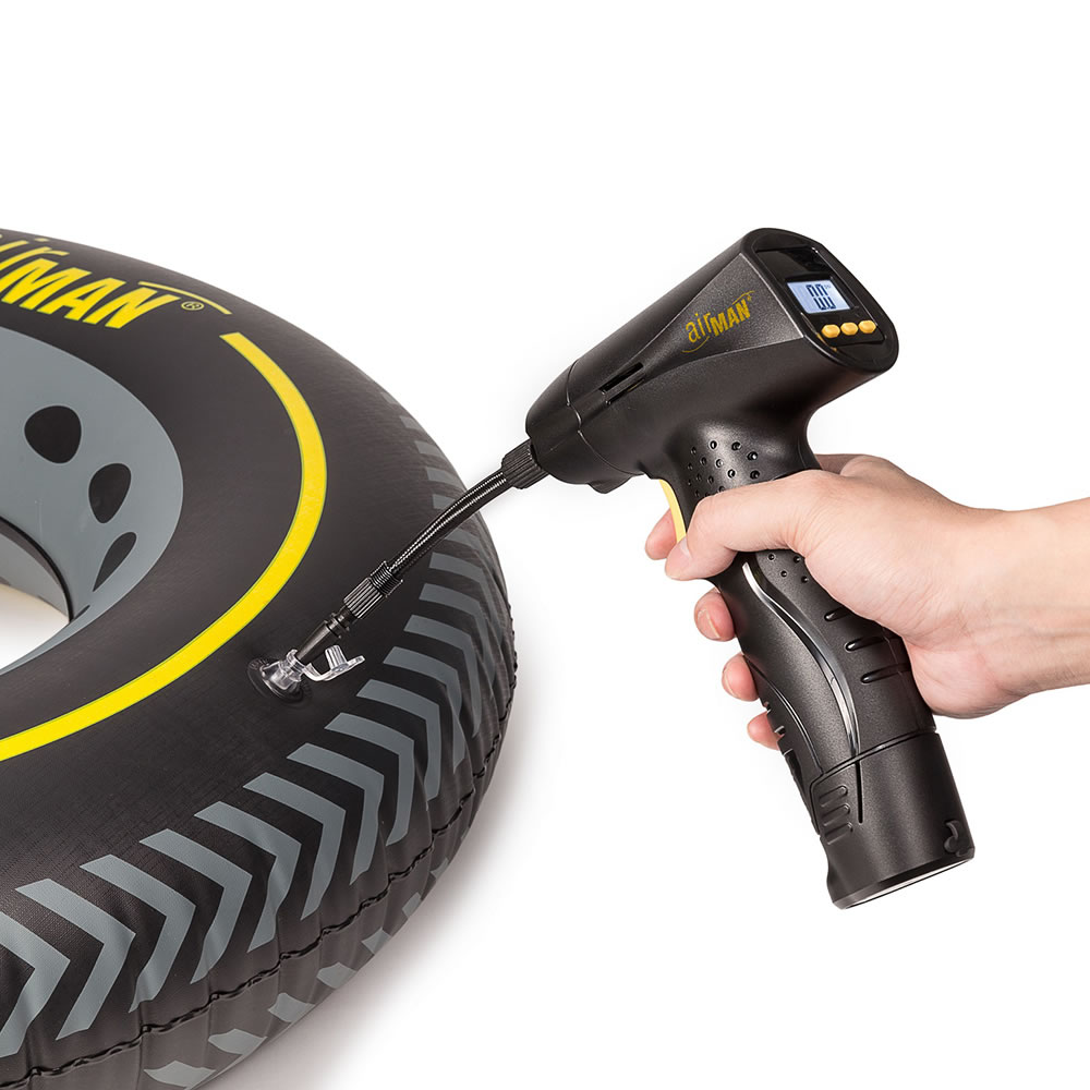 cordless tire inflator with gauge