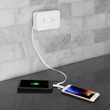The Smartphone Cord Retracting Charging Outlet