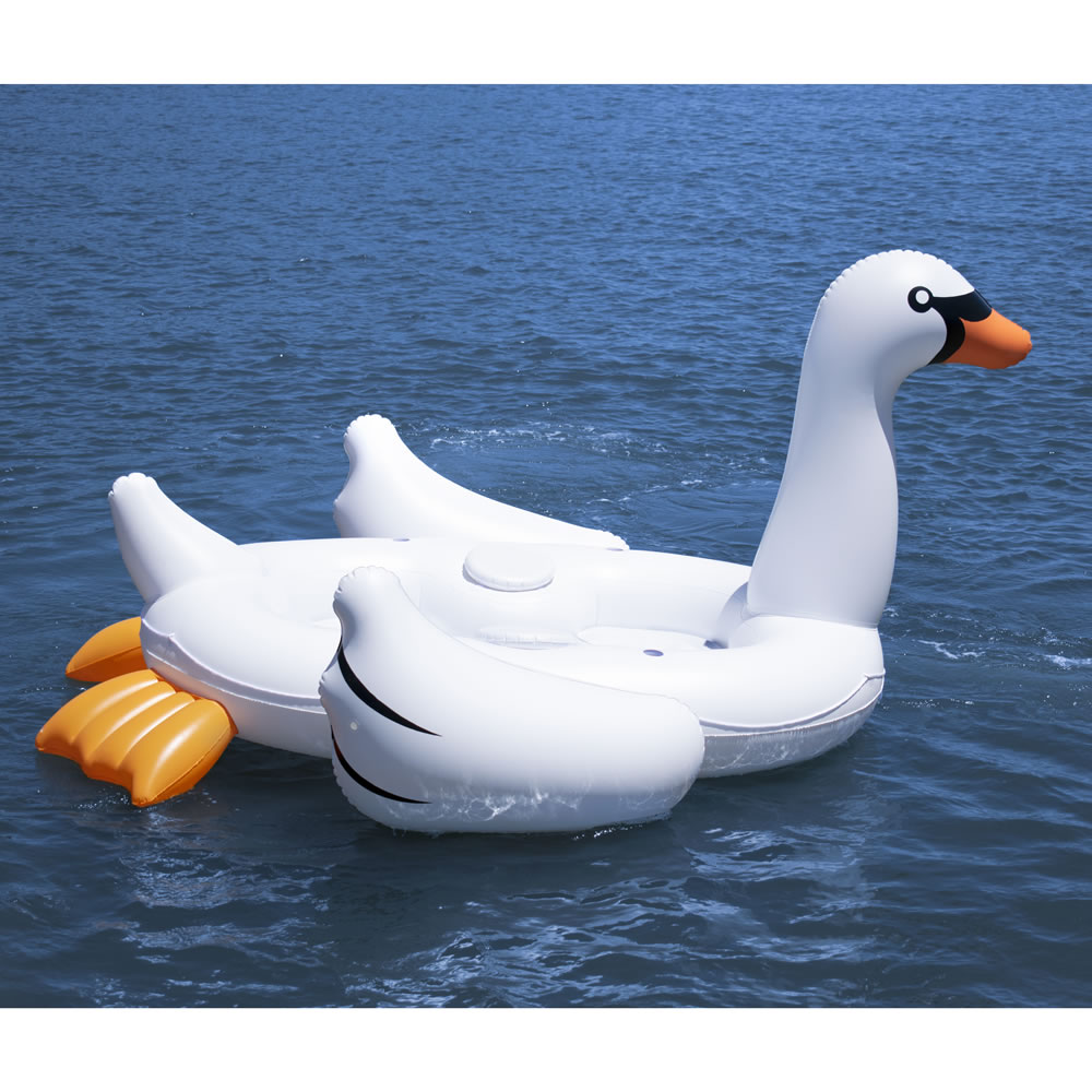 giant blow up swan