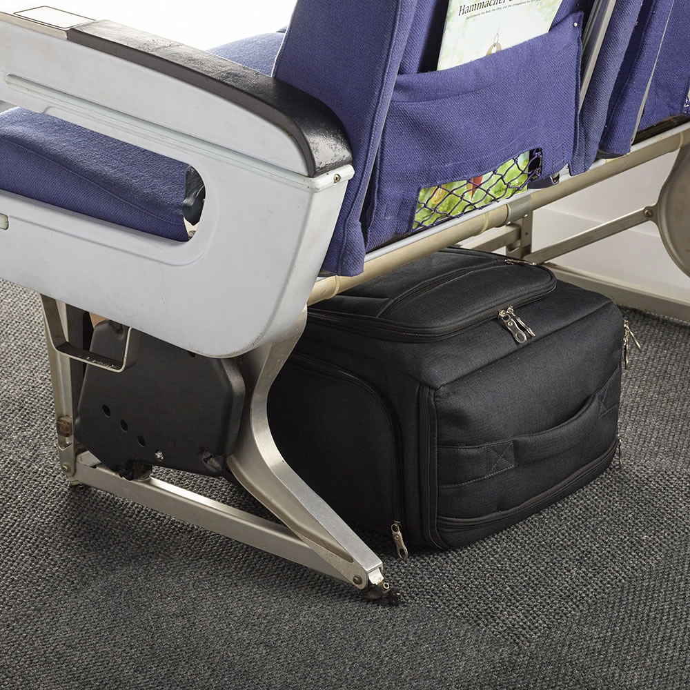 The Expandable Under Seat Carry On - Hammacher Schlemmer